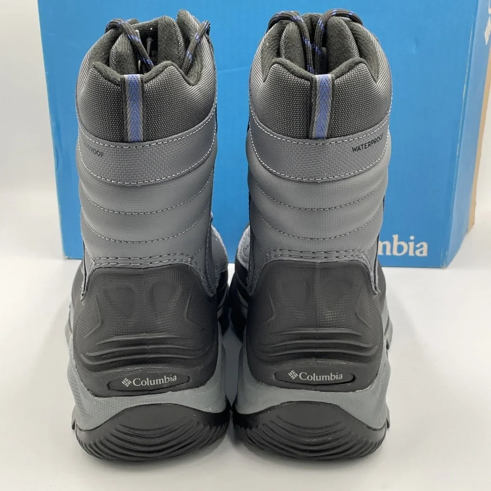 COLUMBIA BUGABOOT III Waterproof Winter Boots Grey 200G Insulation‎ Mens Sz 8.5